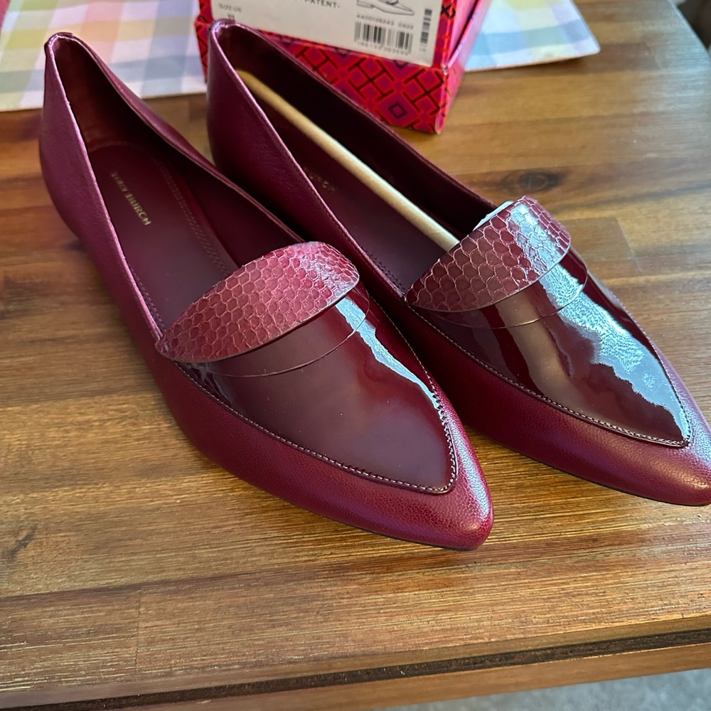 Tory Burch envelope loafer Rubino 500 crimp  Patton size 11